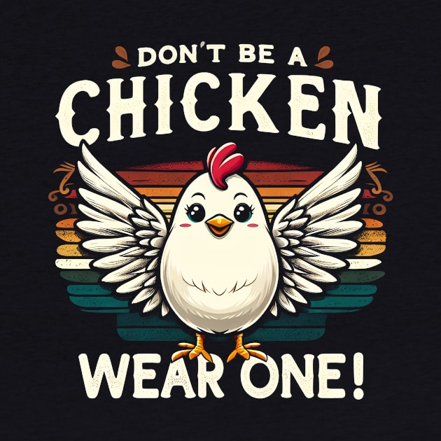 Don't be a Chicken, Wear One! Embrace your inner poultry with pride by ArtbyJester